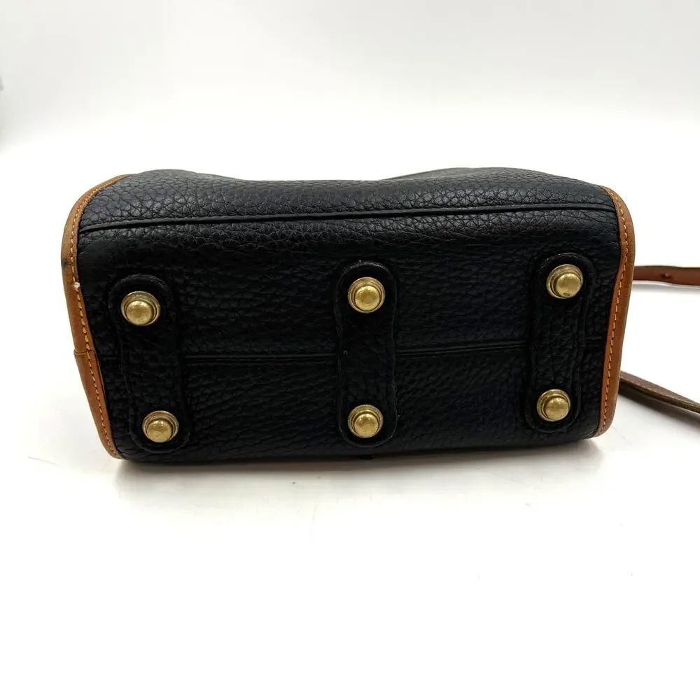 Vintage Dooney & Bourke All Weather Leather Black Crossbody Bag